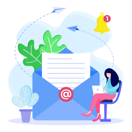 Email Services  イラスト