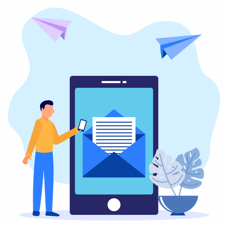 Email Services  Illustration