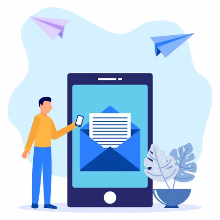 Email Services  Illustration