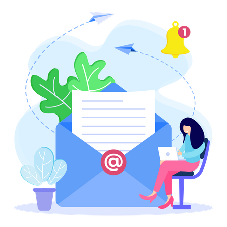 Email Services  Illustration