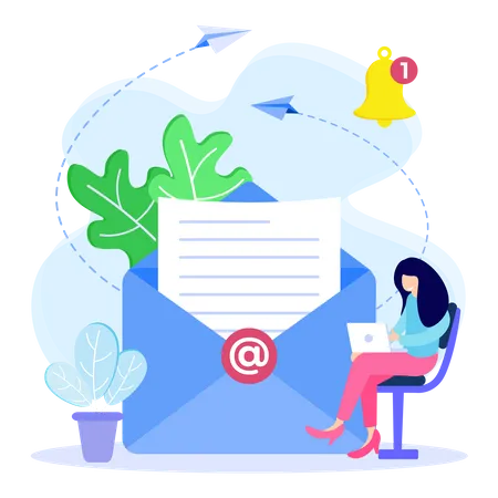 Email Services  Illustration