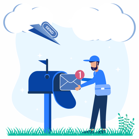 Email services  Illustration