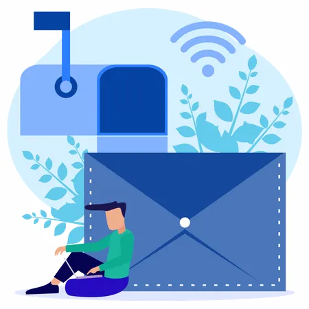 Email Services  Illustration