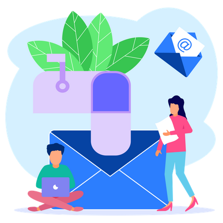 Email Services  Illustration