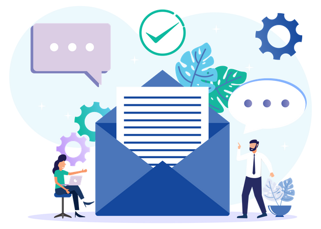 Email Services  Illustration