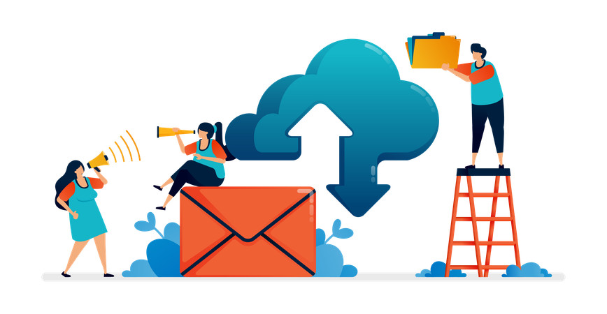 Email Services  Illustration