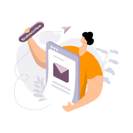 Email subscription  Illustration