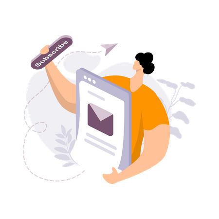 Email subscription  Illustration