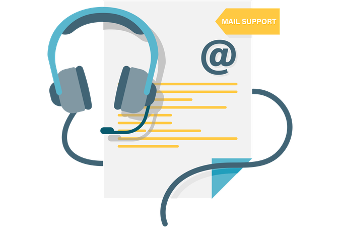 Email Support  Illustration