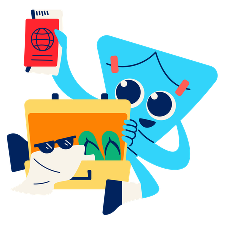 Faire ses bagages  Illustration