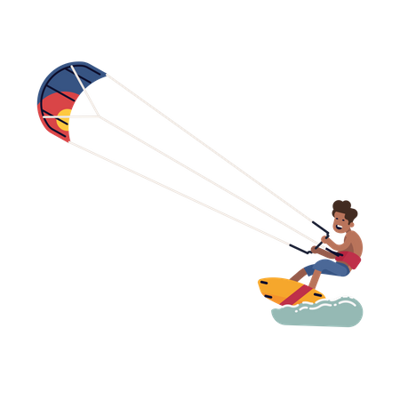 Embarque en paracaídas  Ilustración