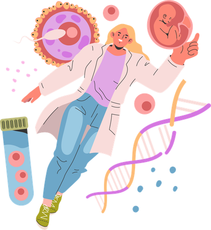 Embryotransfer  Illustration