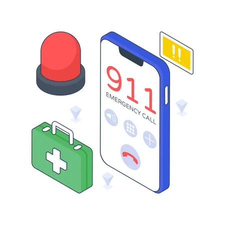 Emergency Call  Illustration