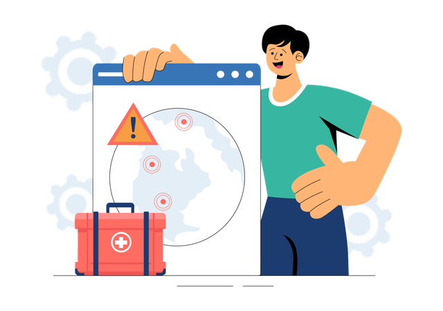 Emergency Disaster Preparedness  Illustration