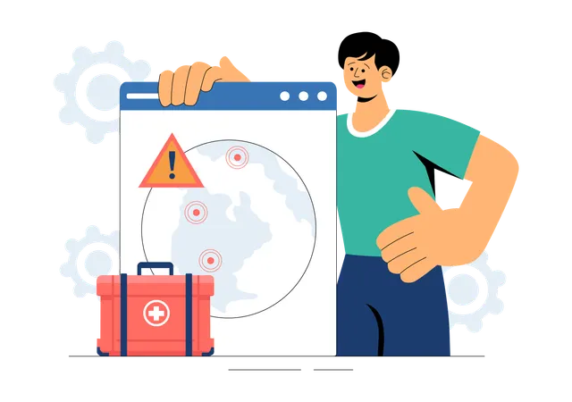 Emergency Disaster Preparedness  Illustration