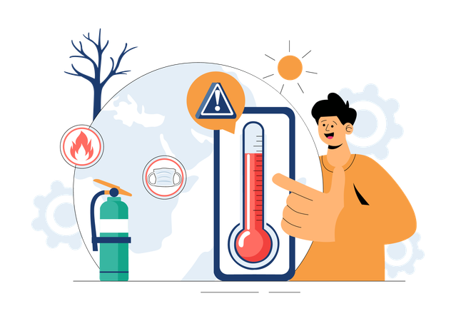Emergency Disaster Preparedness  Illustration
