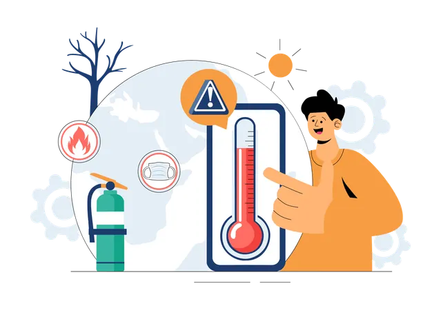 Emergency Disaster Preparedness  Illustration