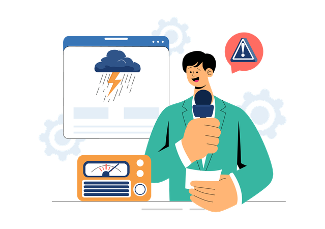 Emergency Disaster Preparedness  Illustration