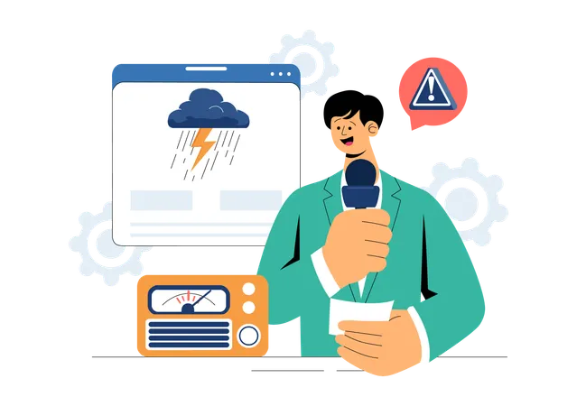 Emergency Disaster Preparedness  Illustration