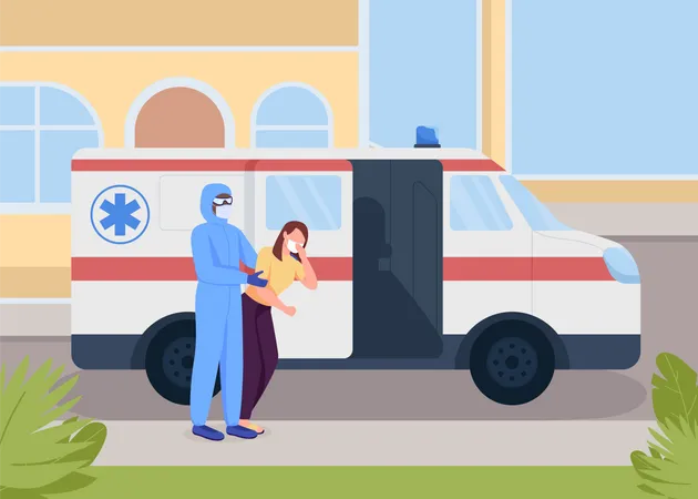 Emergency medical service Illustration