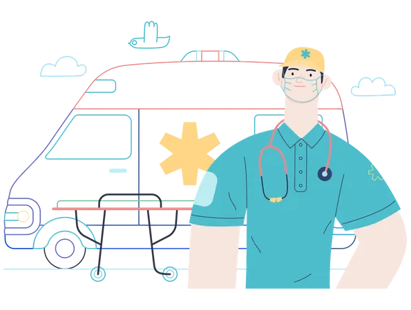 Emergency medical service  Illustration