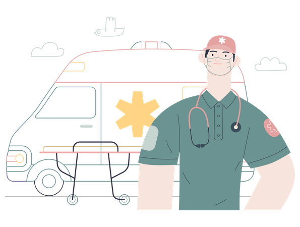 Emergency medical service Illustration