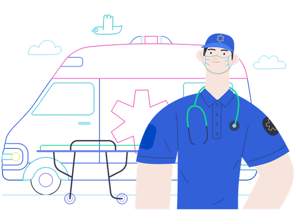 Emergency medical service  Illustration