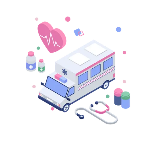 Emergency medical services  Illustration