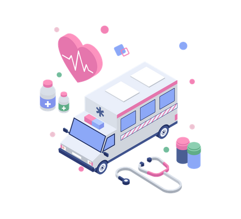 Emergency medical services  イラスト