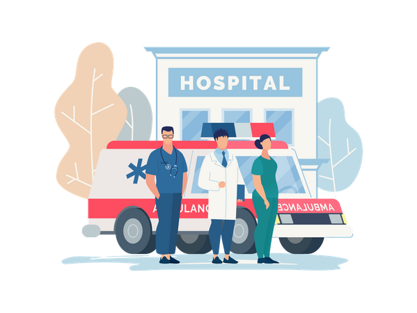 Emergency medical team  Illustration
