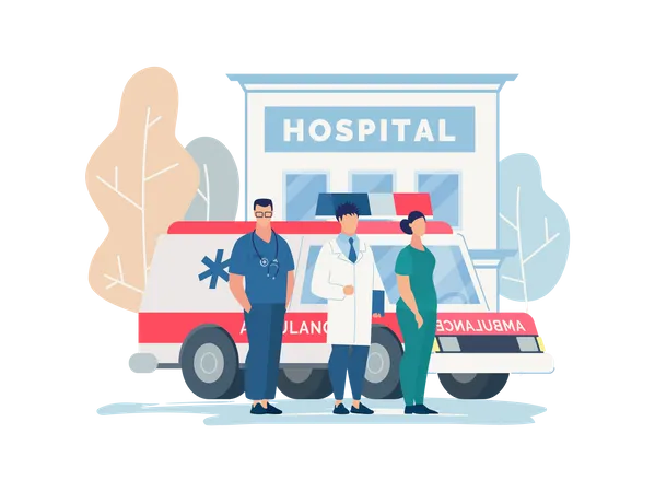 Emergency medical team  Illustration