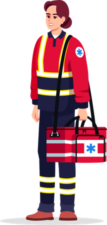 Emergency medical technician Illustration