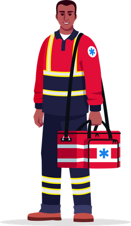 Emergency medical technician Illustration