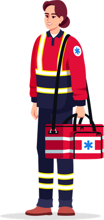 Emergency medical technician  Illustration