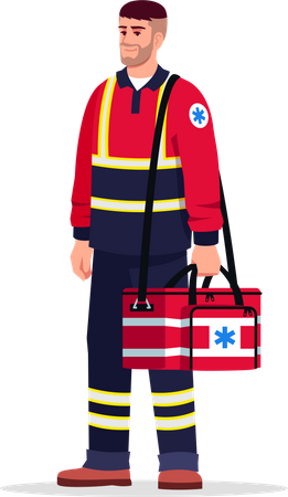 Emergency medical technician  Illustration