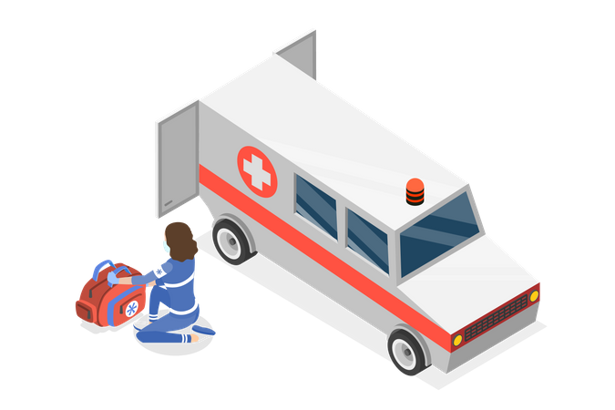 Emergency Medical Technician  Illustration