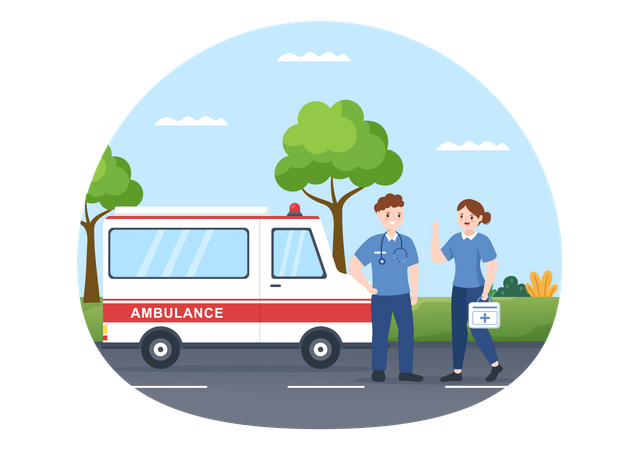 Emergency Service  Illustration