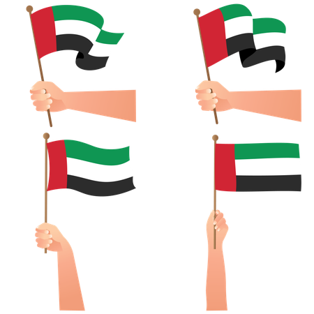 Emiratos Árabes Unidos Feliz Día Nacional  Ilustración