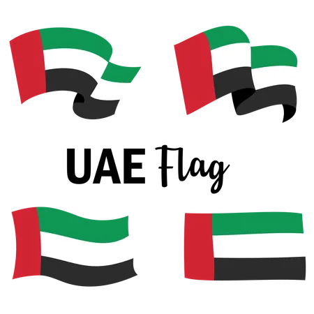 Emirats Arabes Unis Bonne Fête Nationale  Illustration