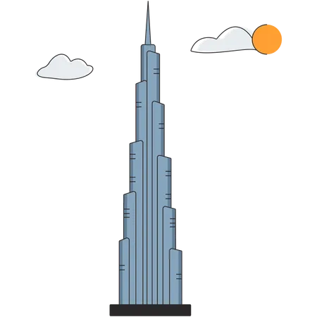 Émirats arabes unis - Burj Khalifa  Illustration