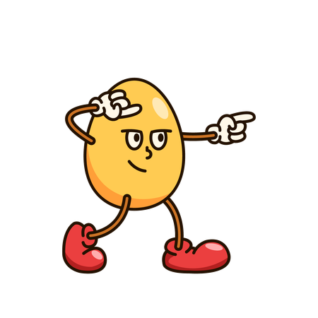 Huevo emoji  Ilustración