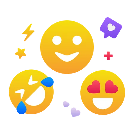 Emoji de comentarios de clientes  Ilustración