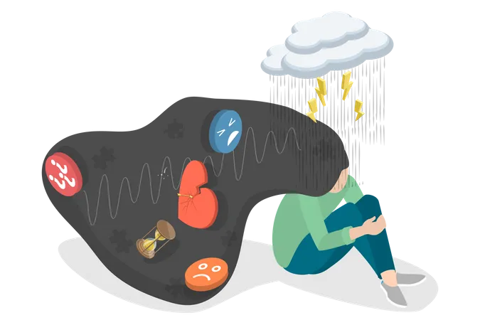 Emotional Breakdown  Illustration