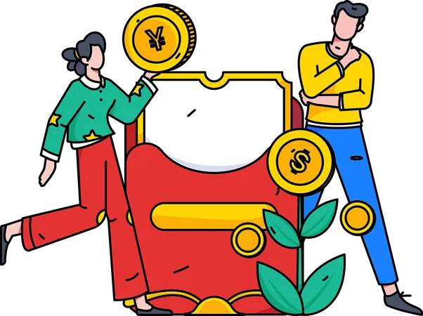 Refer-and-Earn-Marketing zieht enormen Verkehr an  Illustration