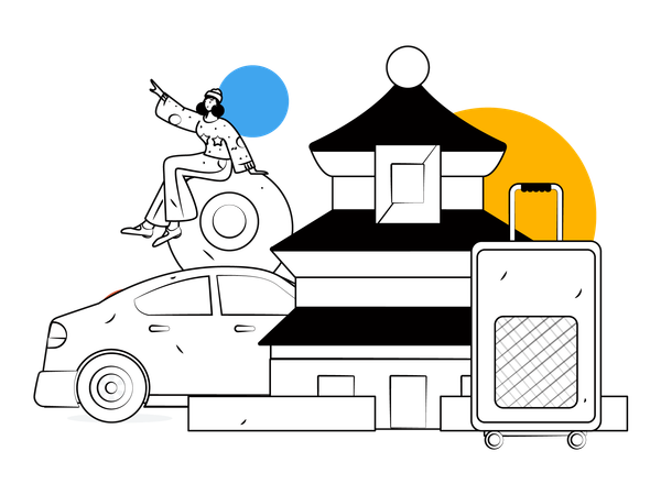 Emplacement de l'hôtel  Illustration