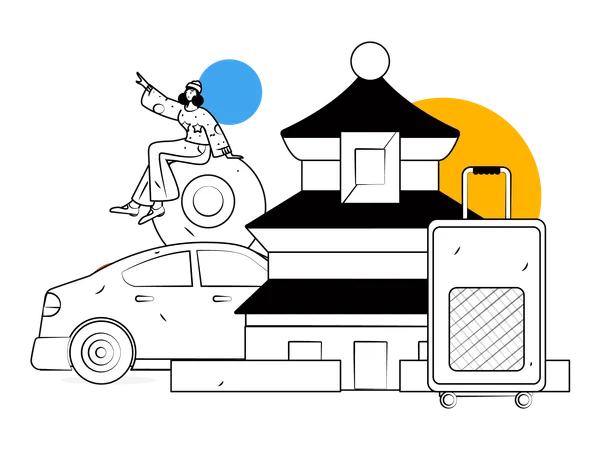 Emplacement de l'hôtel  Illustration