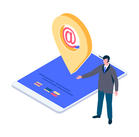 Emplacement du courrier  Illustration