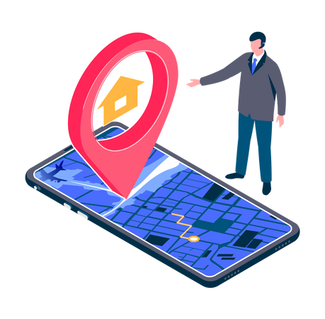 Emplacement du domicile  Illustration
