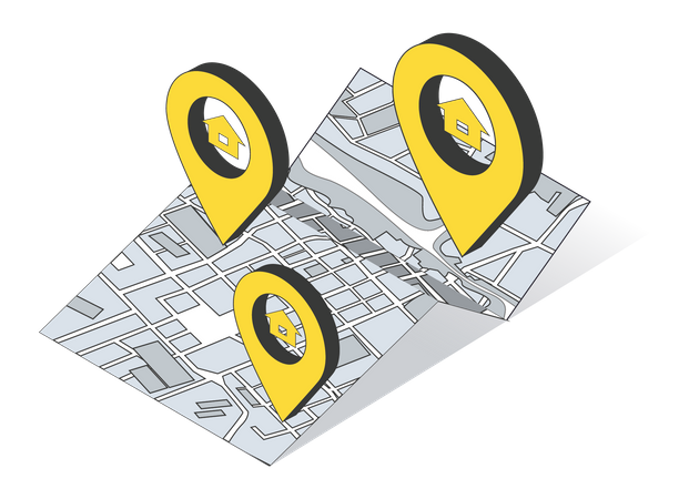 Emplacement du domicile  Illustration