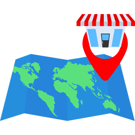 Emplacement du magasin  Illustration